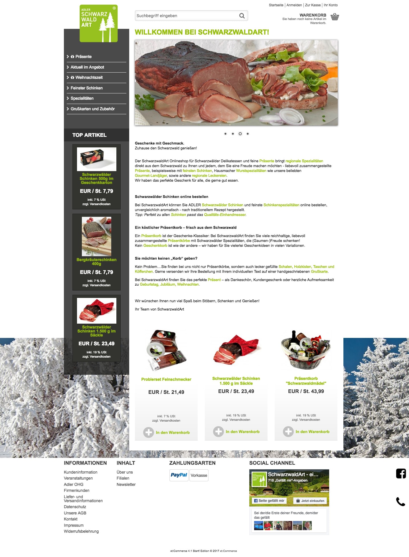 Adler Schwarzwald Website